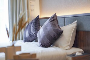 ห้องสแตนดาร์ดดับเบิล | โต๊ะทำงาน, ห้องเก็บเสียง, Wi-Fi ฟรี, ผ้าปูที่นอน