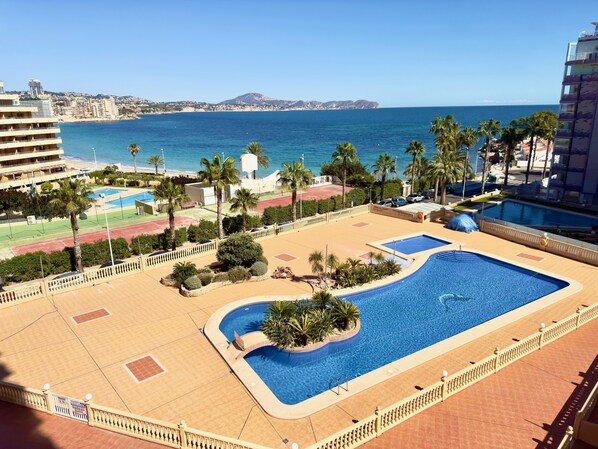 Pool - 3B Mar II with sea view (Calp)