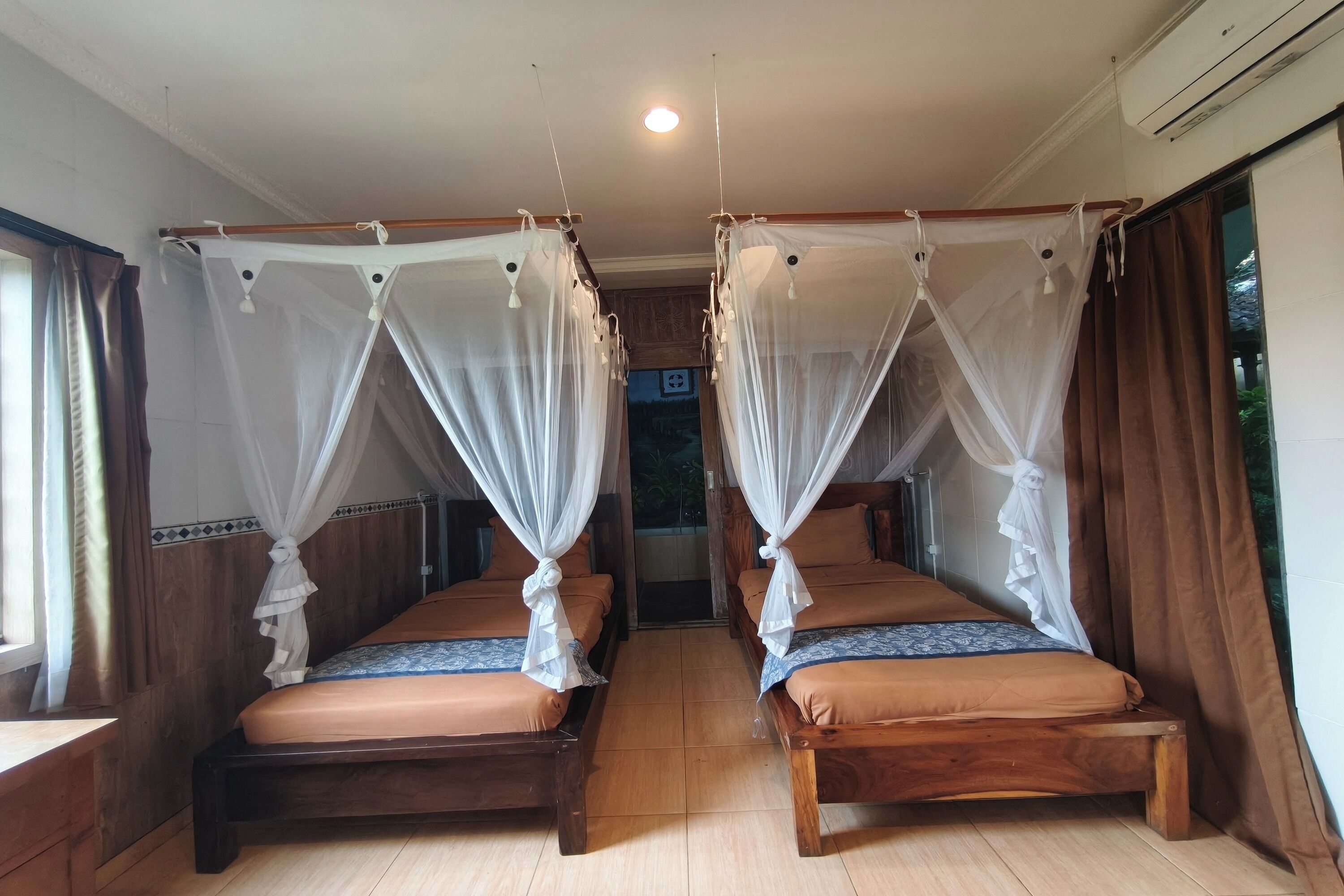 ห้องทวิน, ระเบียง | Wi-Fi ฟรี, ผ้าปูที่นอน