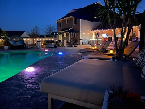 Sunny Days Await | Seasonal Pool & Hot Tub Retreat