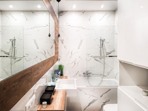 Towels, soap, toilet paper