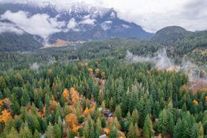 Aerial view - 3 Bedroom Lux Home w/ Hot Tub and Chefs Kitchen! (Glacier)