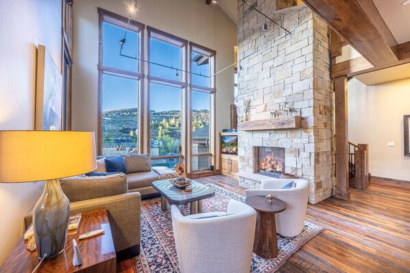 TV connectée, cheminée