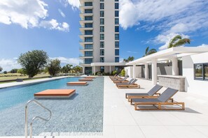 A heated pool