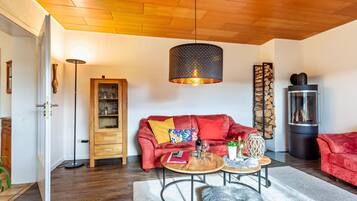 Televisie en een open haard