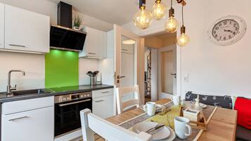 Kühlschrank, Ofen, Herdplatte, Geschirrspüler