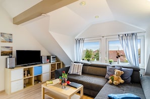 TV, DVD player, stereo