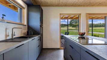 Fridge, oven, stovetop, dishwasher