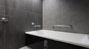 Superior Suite, City View | Bathroom | Designer toiletries, hair dryer, slippers, bidet - HOTEL Tomiya with M's (Kyoto)