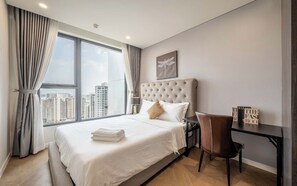 Deluxe Apartment, 2 Bedrooms, Balcony, City View | View from room - The LUMIÈRE Riverside -ANGIA Hospitality (Ho Chi Minh City)