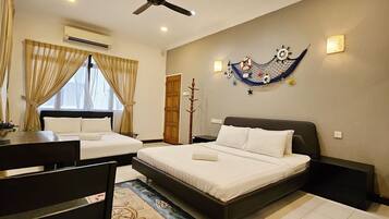 Vila Superior, balkon, pemandangan laut | 4 kamar tidur, Wi-Fi gratis, dan seprai linen