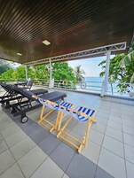 Vila Superior, balkon, pemandangan laut | Balkon