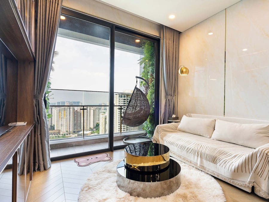 Apartamento luxo, 1 quarto, sacada, vista para a cidade | Roupas de cama premium, edredons de pluma, camas Select Comfort