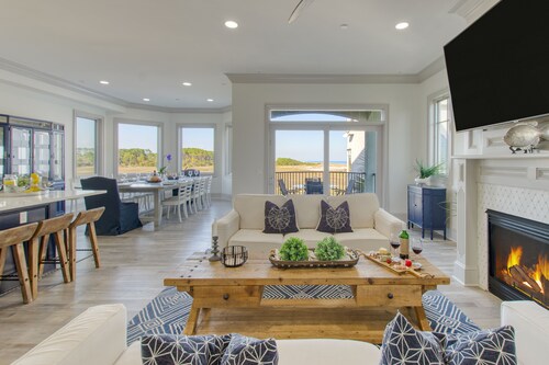 Chef's Kitchen, Infinity Pool & Hot Tub | Game Room | Coastal Marsh by AvantStay