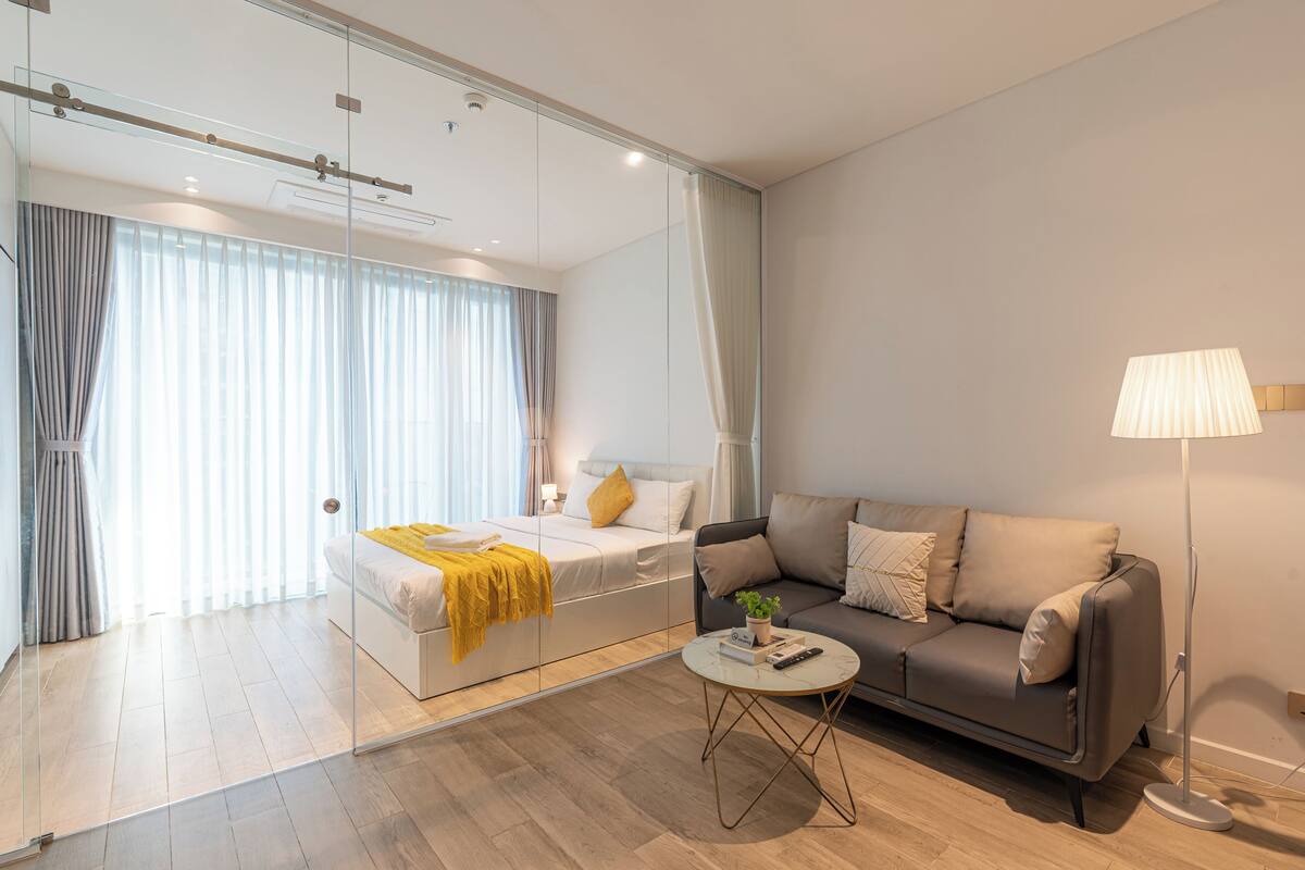 Apartamento Deluxe, 1 habitación | Ropa de cama de alta calidad, colchones Select Comfort, caja fuerte