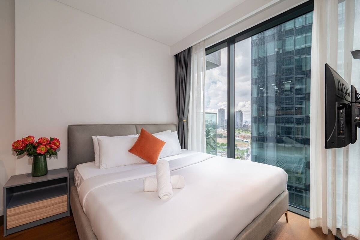 Apartamento Deluxe, 1 habitación, vistas a la ciudad | Ropa de cama de alta calidad, colchones Select Comfort, caja fuerte