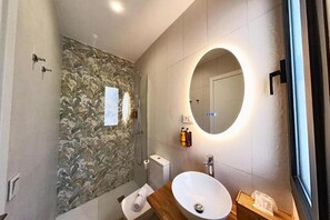 Shower, hair dryer