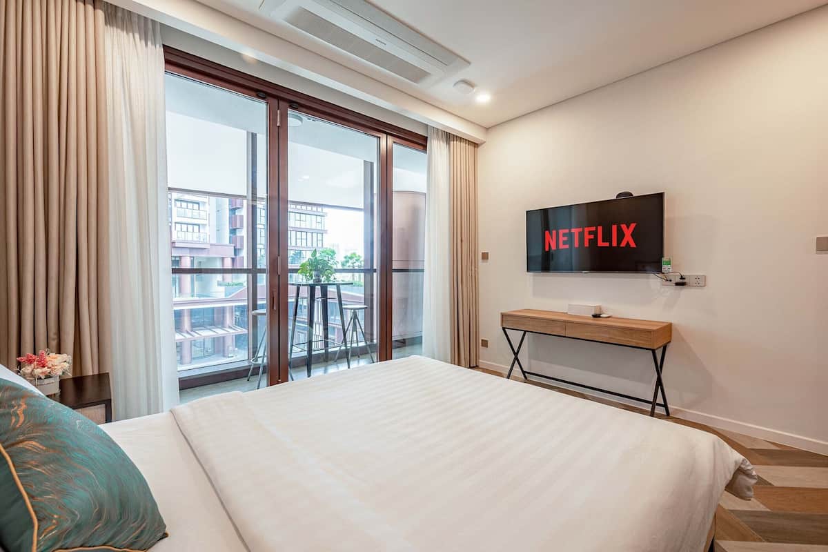  ดีลักซ์อพาร์ทเมนท์, 2 ห้องนอน, ระเบียง, วิวเมือง | วิวจากห้องพัก