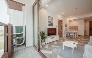 Deluxe Apartment, 1 Bedroom, Balcony, City View | Balcony - The Galleria Residence-ANGIA Hospitality (Ho Chi Minh City)