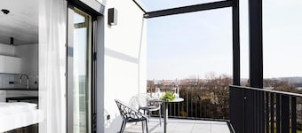 Livisit Bergapartment 42 - Doppelbettzimmer 36 qm - mit Großer Süd-dachterrasse
