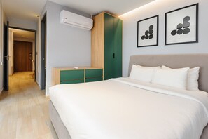 1 habitación y ropa de cama