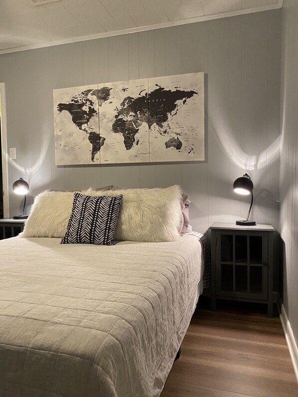 3 bedrooms, iron/ironing board, travel cot, WiFi