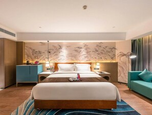 Executive-værelse | Skrivebord, sengetøj