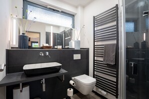 Shower, hair dryer