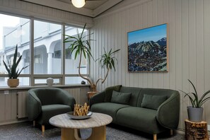 Sitteområde i lobbyen