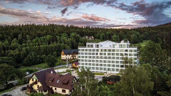 Façana frontal de l'allotjament