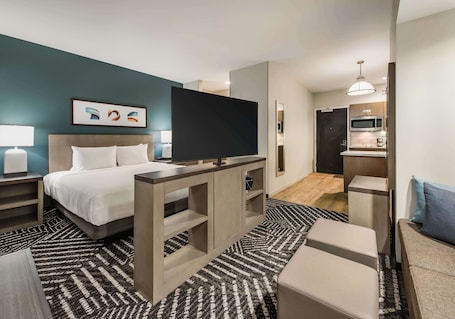 In-room safe, iron/ironing board, bed sheets. Hyatt House BWI Airport Baltimore