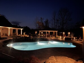 Una piscina riscaldata