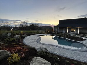 A heated pool