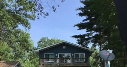 River retreat in Momence, IL. with river access. There is a private dock onsite.
