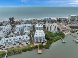 Exterior - Intracoastal and Gulf of Mexico water views from this hideaway unit complete with heated pool, hot tub & home office (Indian Shores)