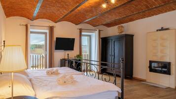 Chalet Keluarga, 2 kamar tidur (Natural Chalet Velbana Iža) | 1 kamar tidur, Wi-Fi gratis, dan seprai linen