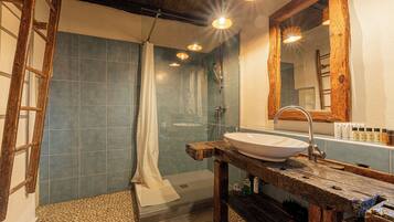 Family Chalet, 2 Bedrooms (Natural Chalet Indašnja Iža) | Bathroom | Shower, towels, soap, shampoo