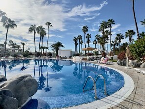 A heated pool