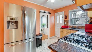 Microwave, oven, stovetop, high chair