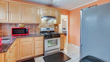 Microwave, oven, stovetop, high chair