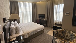 Comfort Room | In-room safe, desk, laptop workspace, blackout drapes - Lotus Hotel (Amman)