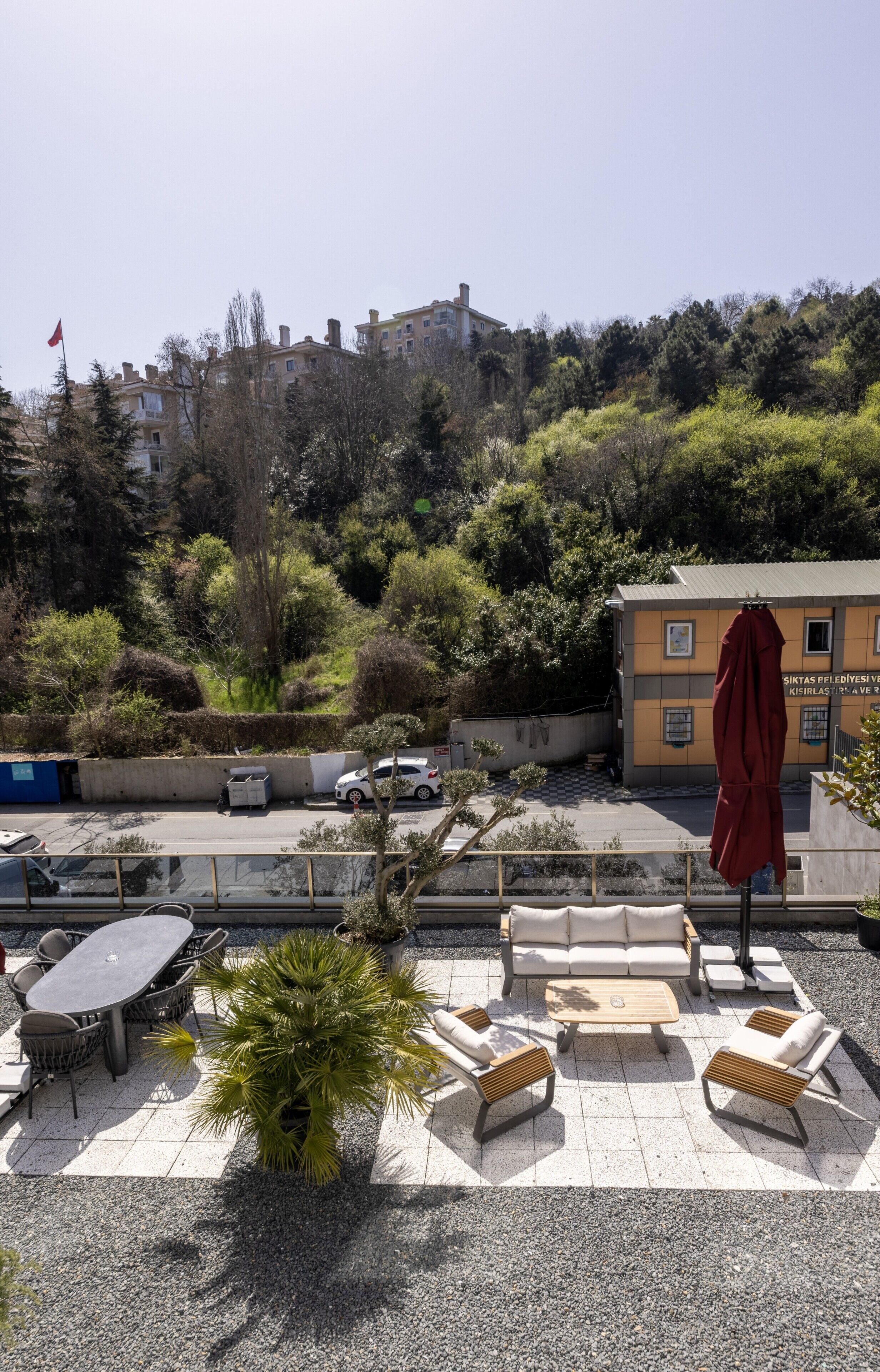 Voorkant van accommodatie