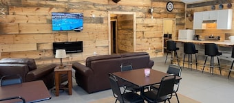 Large cabin with ATV/UTV trail access.