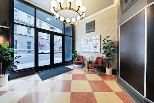 Sala de estar en el lobby
