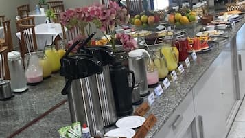 Free daily buffet breakfast