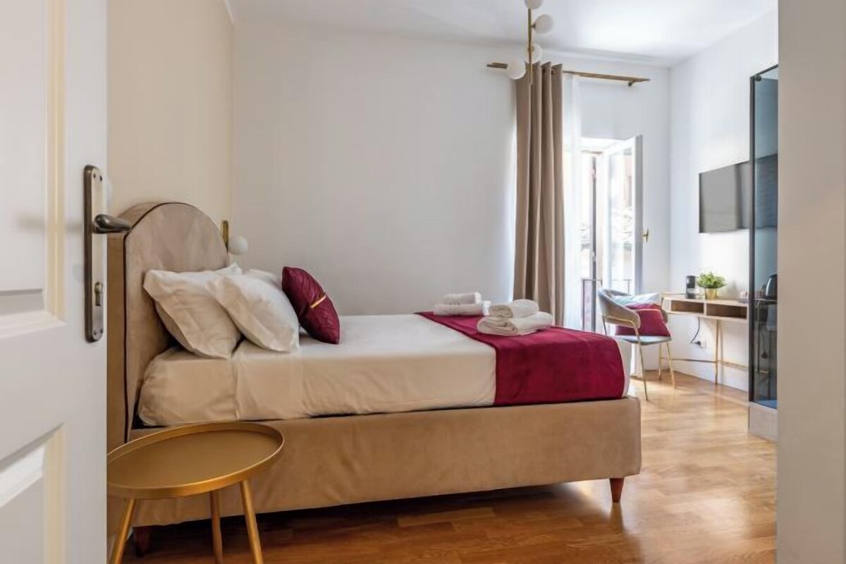 Ropa de cama de alta calidad y minibar 