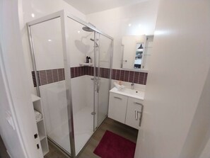 Shower, hair dryer
