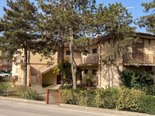 Holiday apartment with balcony and air conditioning