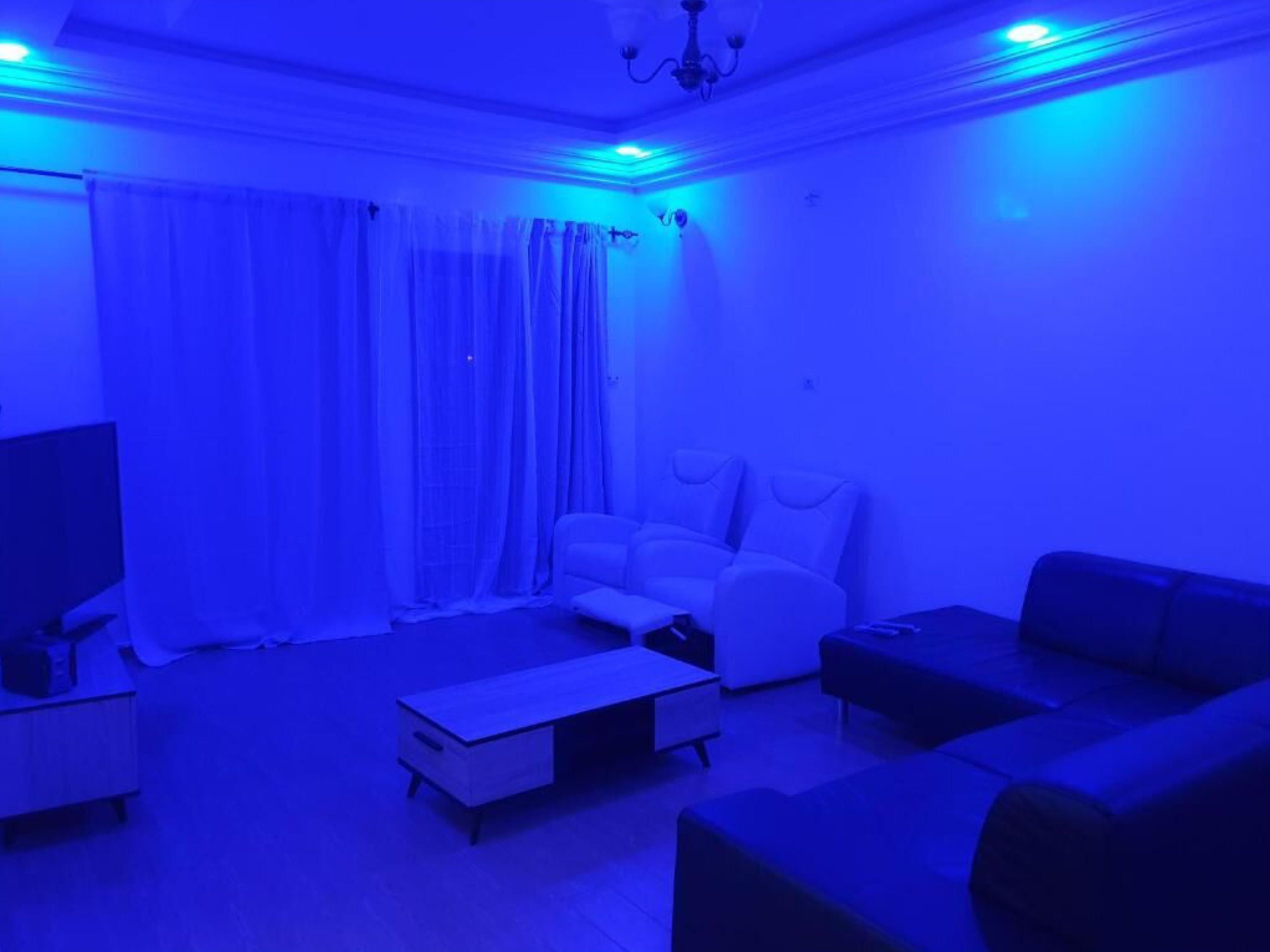 Smart TV, fireplace, video games