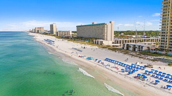 On the beach, white sand - Sugar Beach Resort by Panhandle Getaways (Panama City Beach)